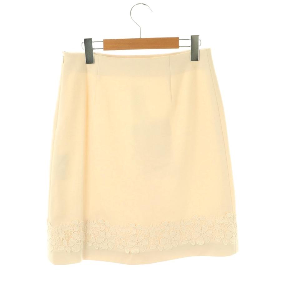 エムズグレイシー M'S GRACY 花レース タイトスカート 膝丈 38