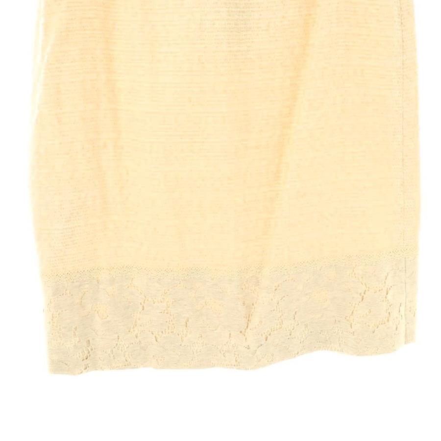 エムズグレイシー M'S GRACY ラメ タイトスカート 膝丈 38 アイボリー