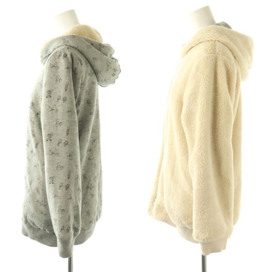 フランシュリッペ franche lippee 総柄 ボア リバーシブル パーカー