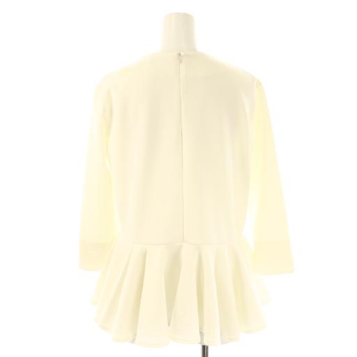 美品　ツルバイマリコオイカワ　ペプラム　ノースリーブ ツル バイ マリコオイカワ TSURU by Mariko Oikawa ペプラムカットソー