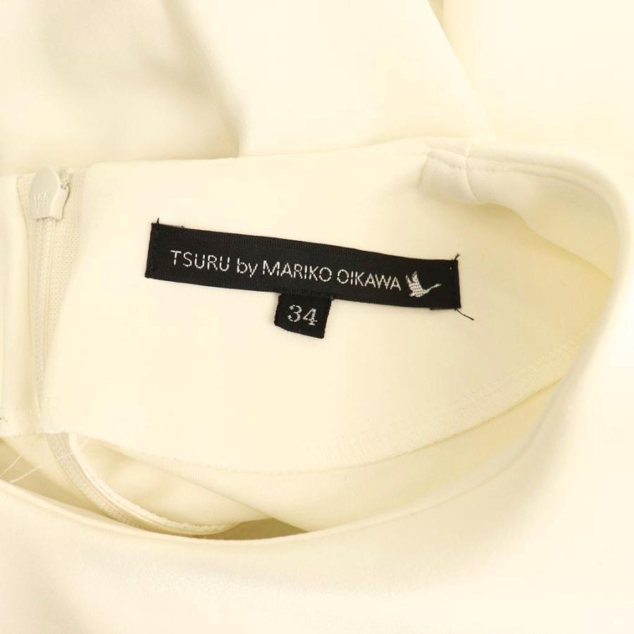 TSURU By MARIKO OIKAWA新品未使用刺繍ホワイト半袖トップス ツル バイ マリコオイカワ TSURU by Mariko Oikawa ペプラムカットソー