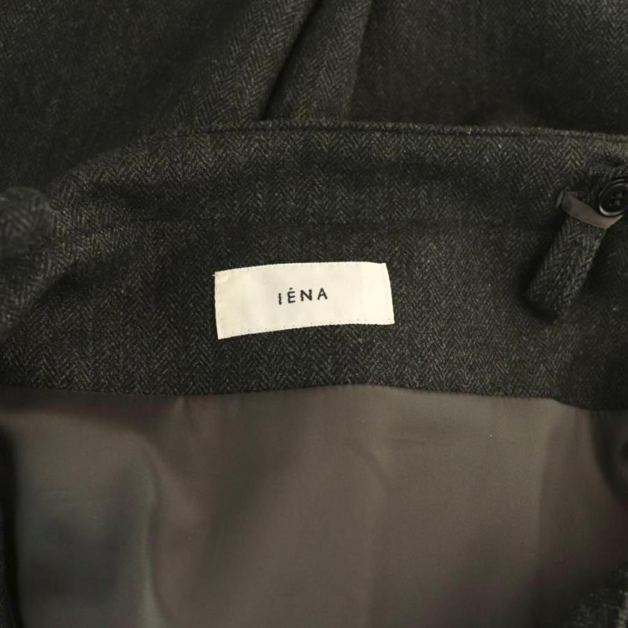 イエナ IENA ストレッチヘリンボーンオールインワン 36 ダークグレー 