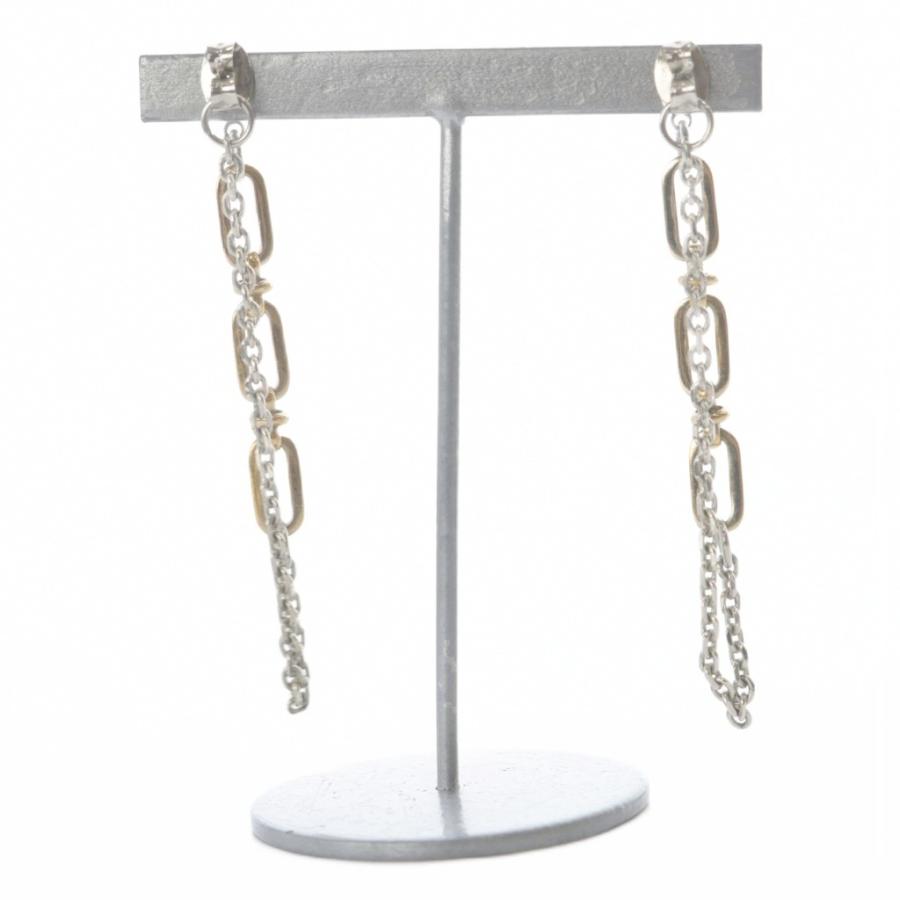 JUSTINE CLENQUETシルバーチェーンピアス ジュスティーヌクランケ Justine Clenquet チェーン ピアス シルバー色