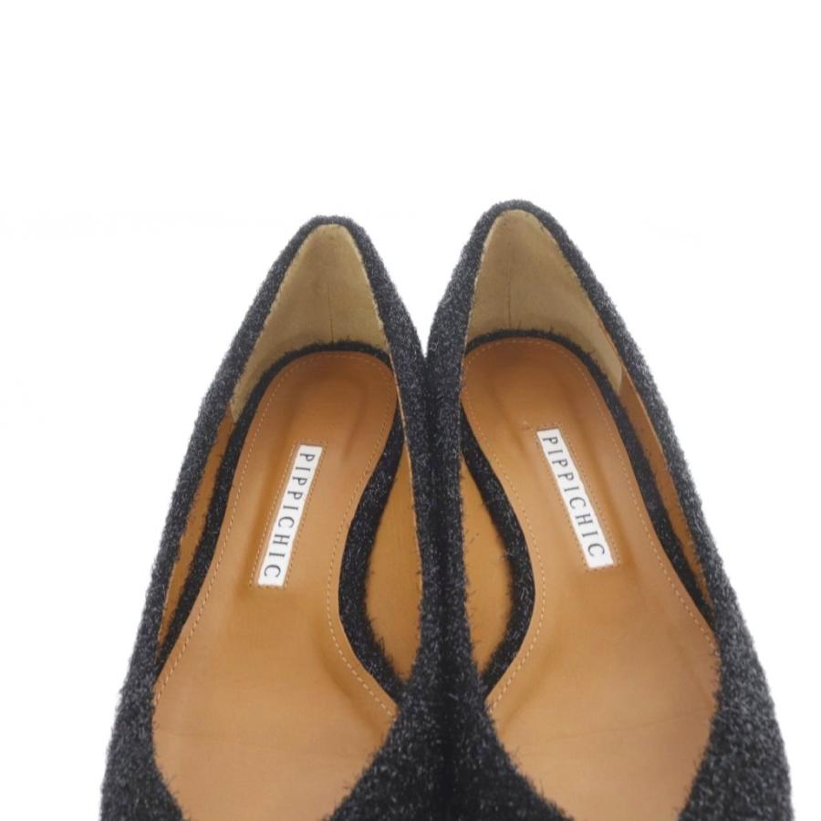 ピッピシック PIPPICHIC ANNA Vカットビジューパンプス ポインテッド