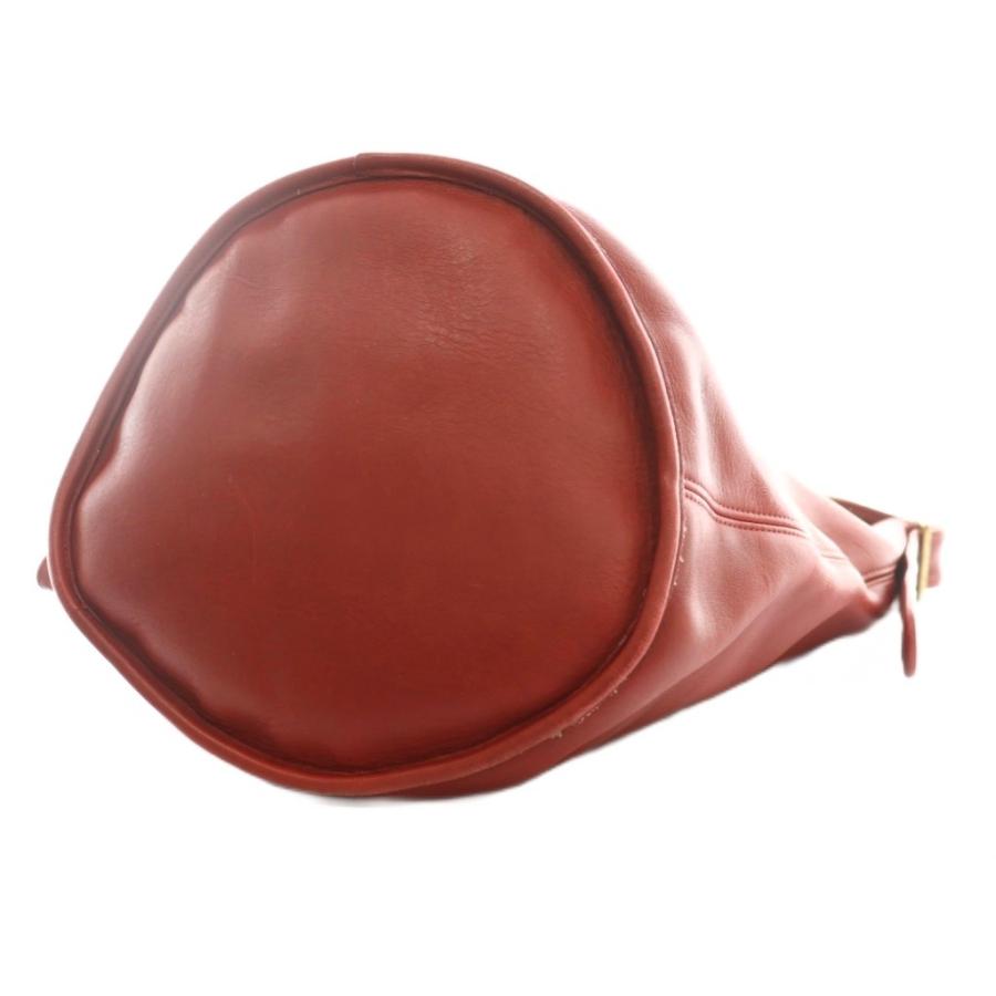 COACH（コーチ） バケツ型レザーワンショルダーバッグ 赤 レッド /SS