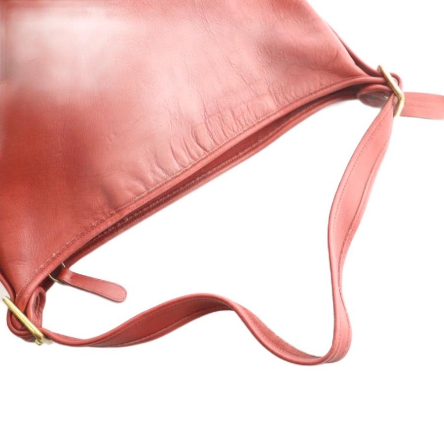 COACH（コーチ） バケツ型レザーワンショルダーバッグ 赤 レッド /SS