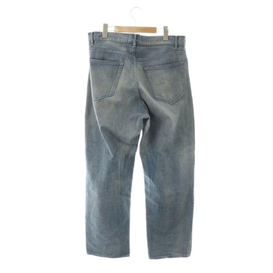 オーラリー AURALEE SELVEDGE FADED LIGHT DENIM WIDE PANTSデニム