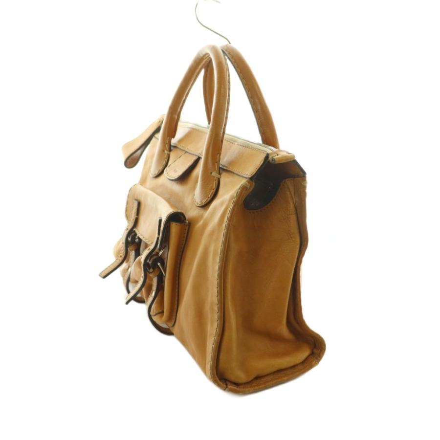 Chloe（クロエ） エディス ハンドバッグ レザー ベージュ 02-06-53 /MI