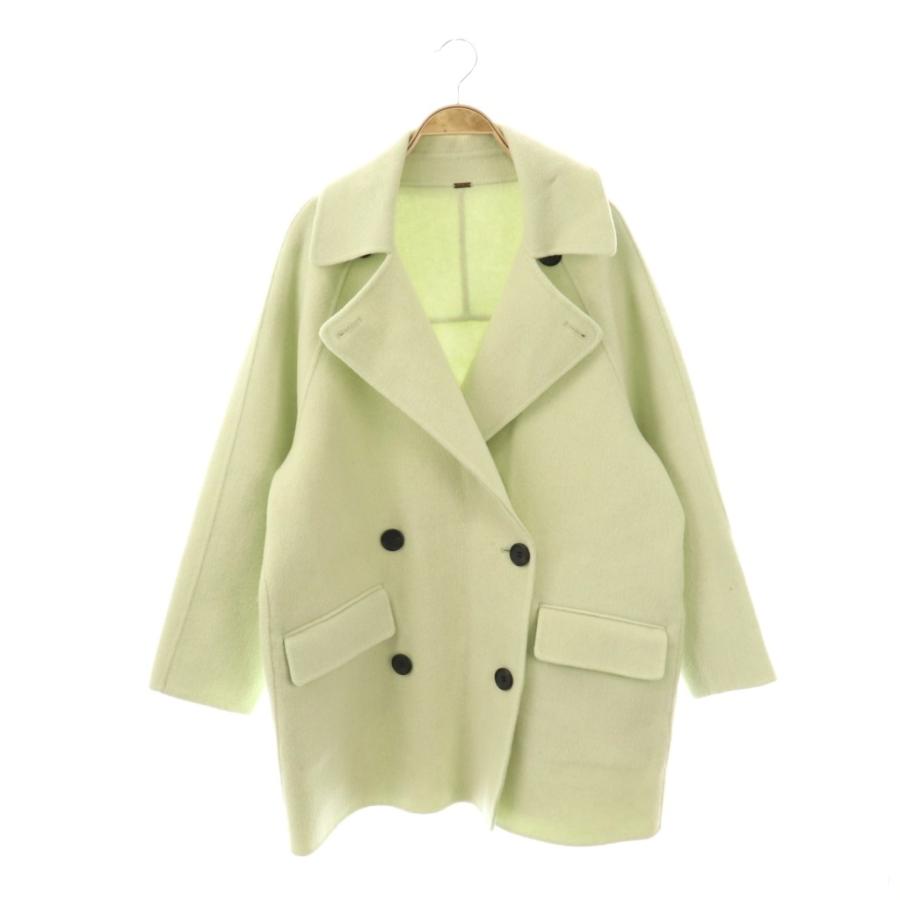 ミラオーウェン Mila Owen 23AW 衿ストラップハーフ丈リバーPコート 0