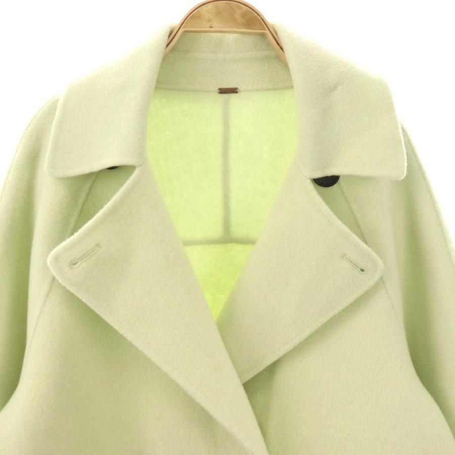 ミラオーウェン Mila Owen 23AW 衿ストラップハーフ丈リバーPコート 0