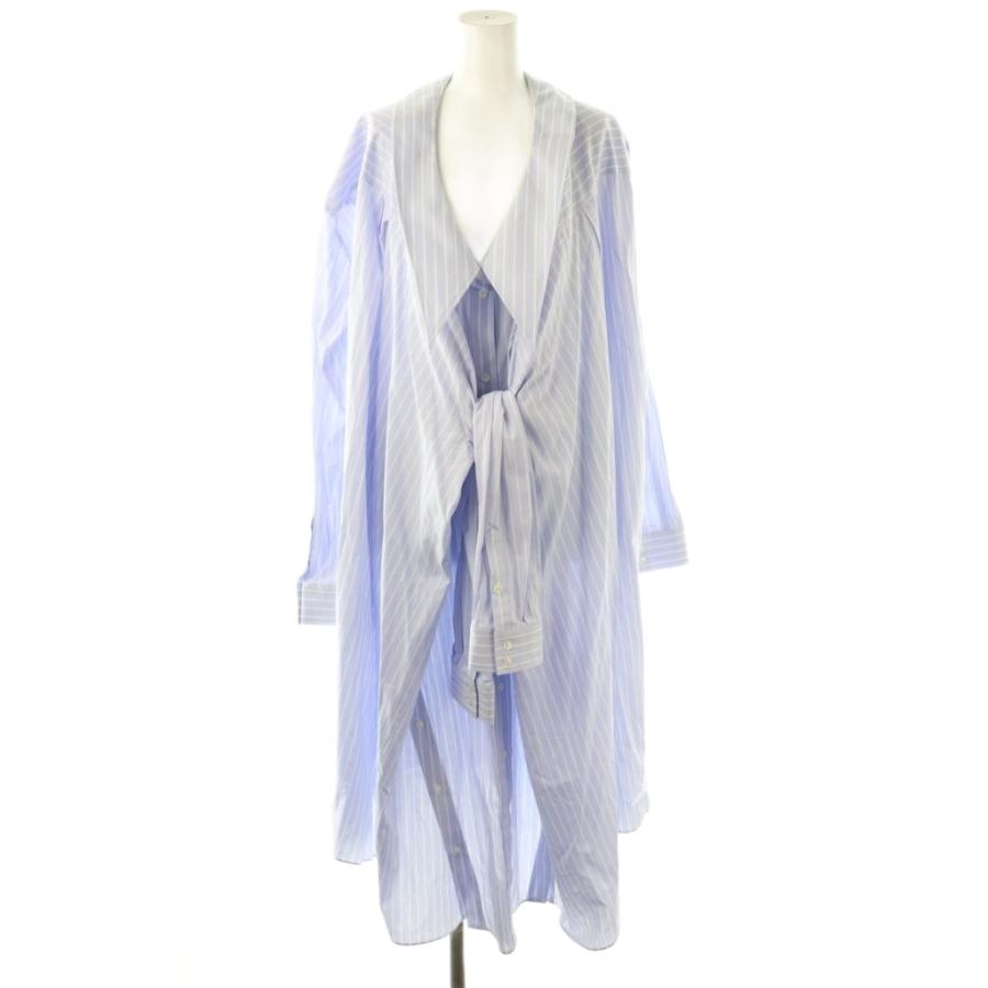 シモーネロシャ Simone Rocha コットンストライプシャツワンピース  