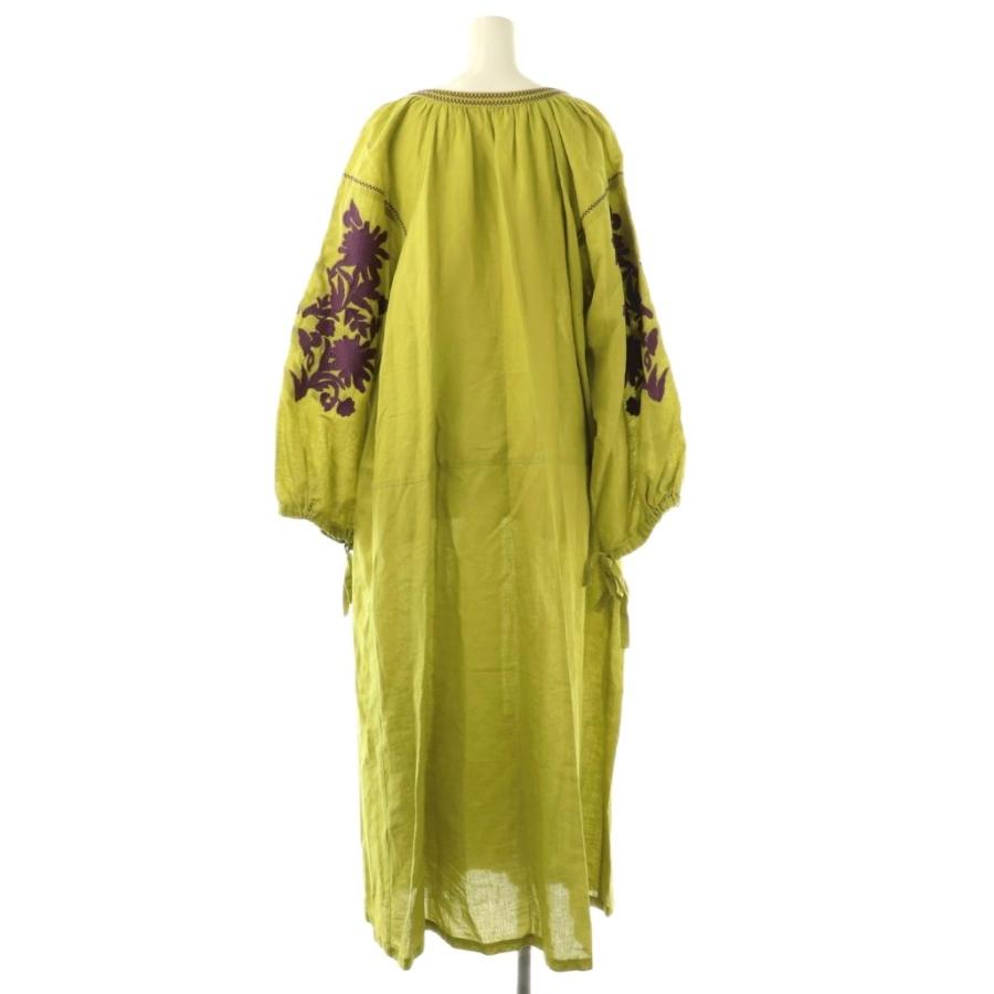 サラマリカ Sara Mallika CTN LINEN BIG FLOWER EMB DRESS ワンピース