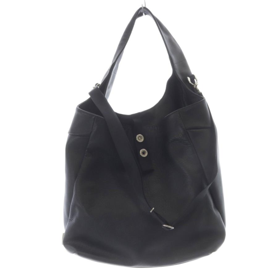 【中古】ヌンク nunc Supermarket W.R.L 2WAY バッグ ショルダーバッグ レザー 黒 ブラック /SR ■SH レディース ヌンク nunc Supermarket W.R.L 2WAY バッグ ショルダーバッグ レザー