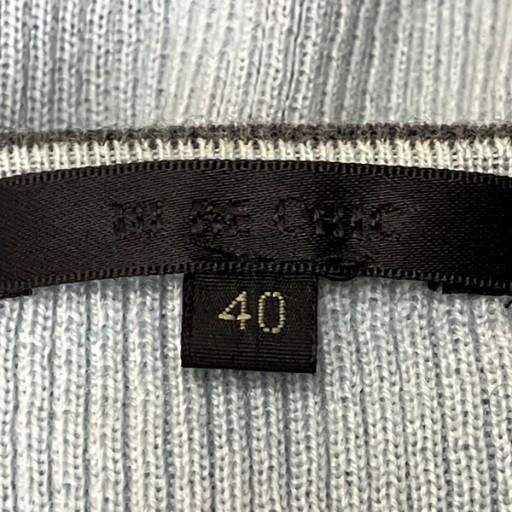 トゥービーシック TO BE CHIC ウール フリル ニット セーター リブ 40