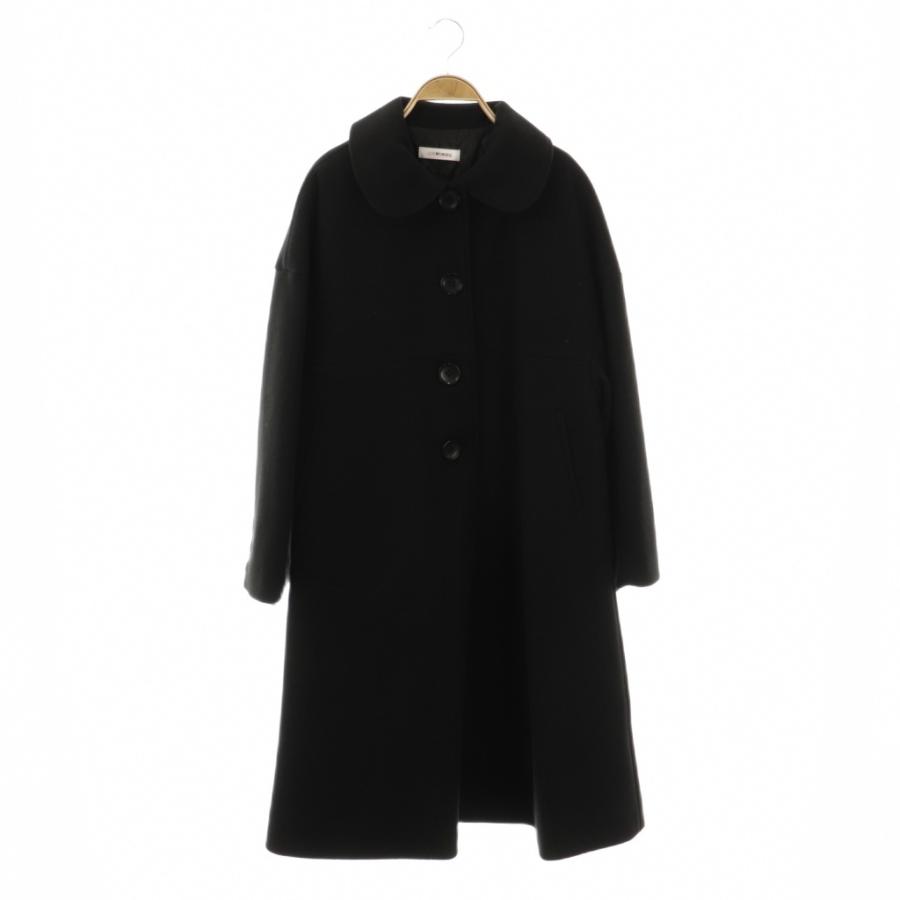 アンミヌ UNMINOU ラウンドカラー コート アウター 中綿 F ブラック  