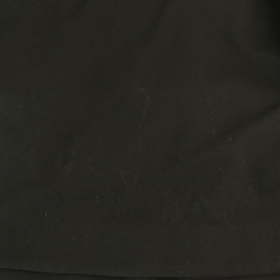 ヨーコチャン YOKO CHAN サックワンピース ひざ丈 七分袖 38 ブラック