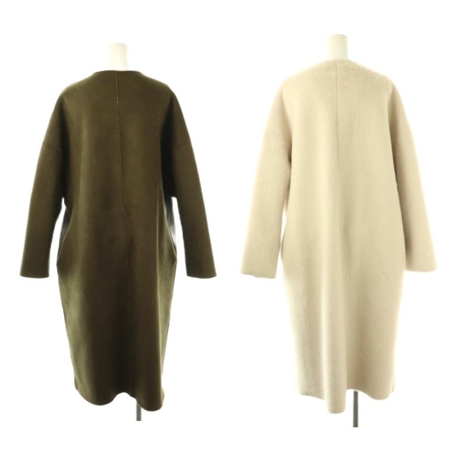 未使用品 カーサフライン CASA FLINE エコファーリバーシブルコート F 