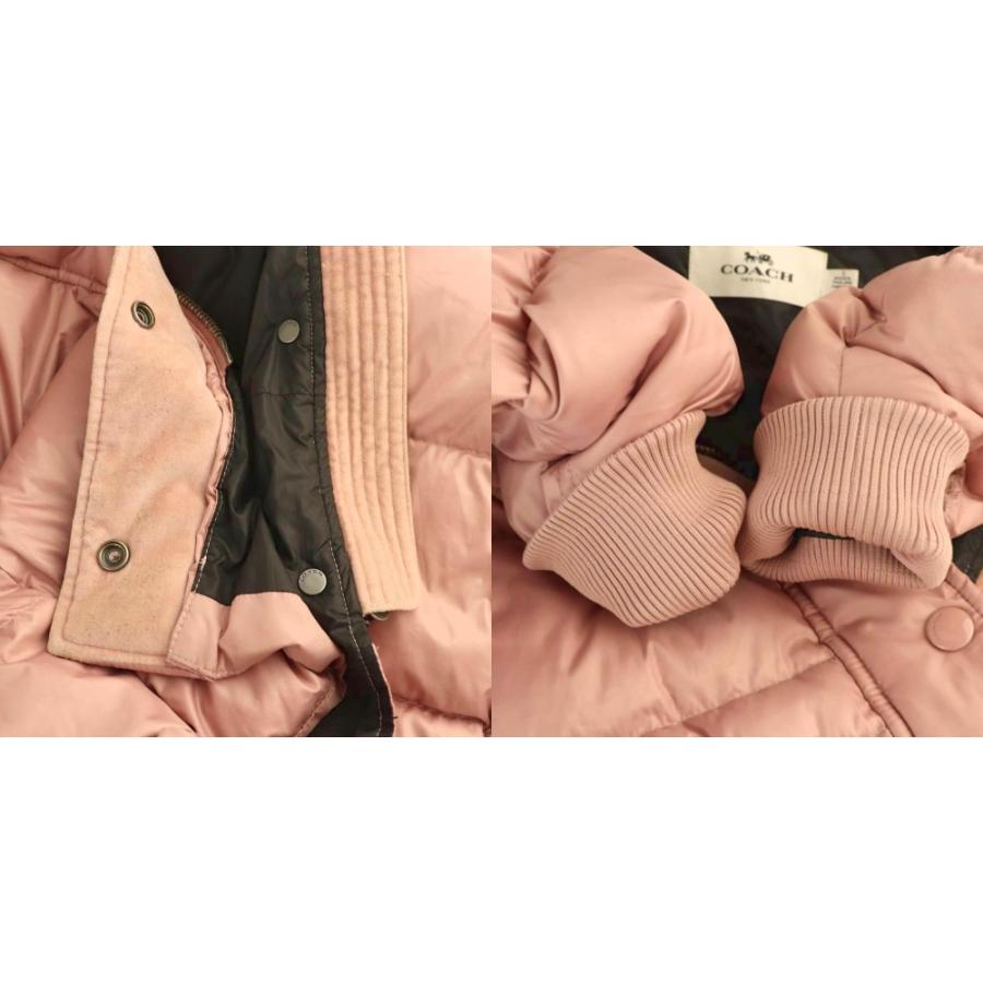 COACH（コーチ） ダウンコート アウター シープファー S ピンク /CX