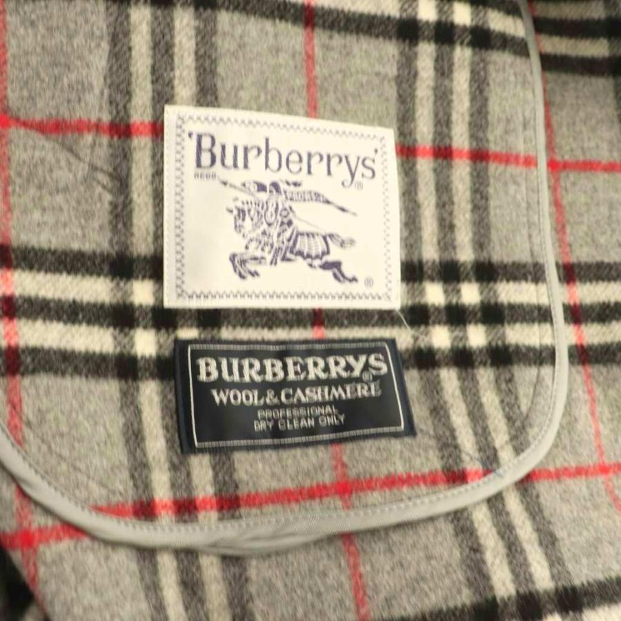 バーバリーズ Burberrys ウール ステンカラーコート ロング 7 グレー