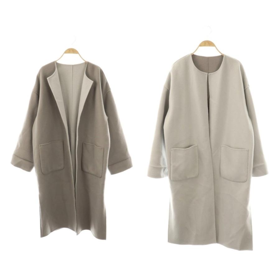 ブレンヘイム BLENHEIM リバーシブルコート ウール XS グレー ライト 