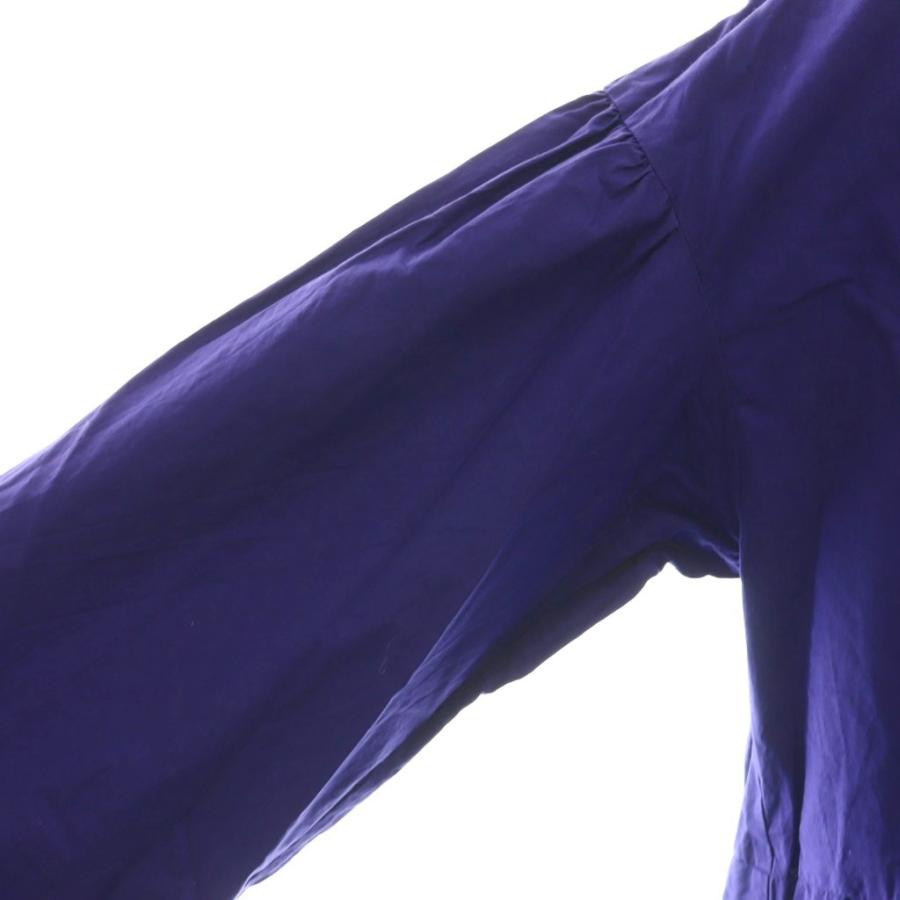 【中古】マーラカランコエン mala KALANCHOE  ティアードワンピース 長袖 ロング コットン 紫 マーラカランコエン mala KALANCHOE ティアードワンピース 長袖 ロング