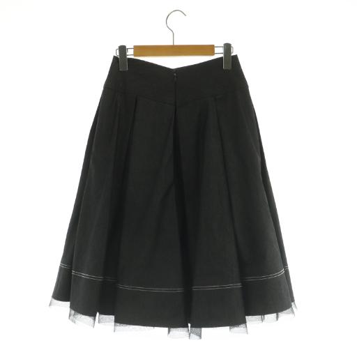 ダナキャランコレクション DONNA KARAN COLLECTION タックフレア 