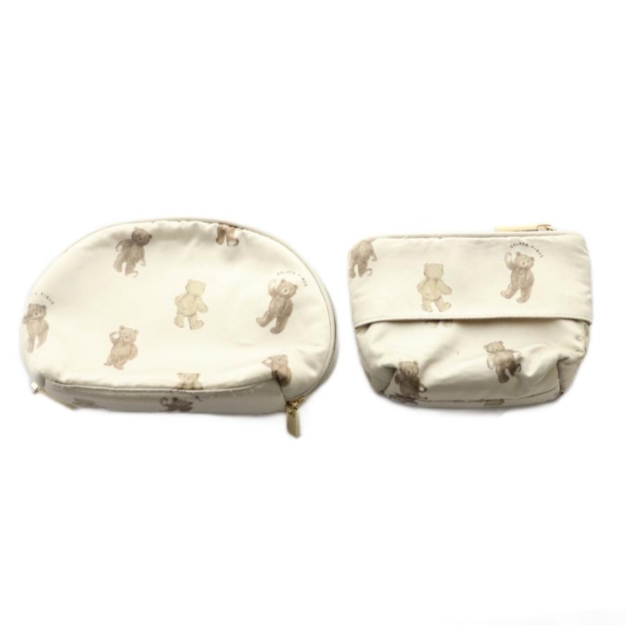 ジェラートピケ gelato pique ラウンドポーチ ティッシュポーチ 2点