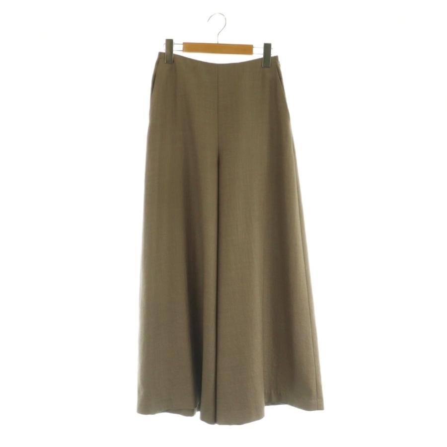 アナイ ANAYI ボリュームワイドパンツ ハイウエスト 34 ベージュ /MY