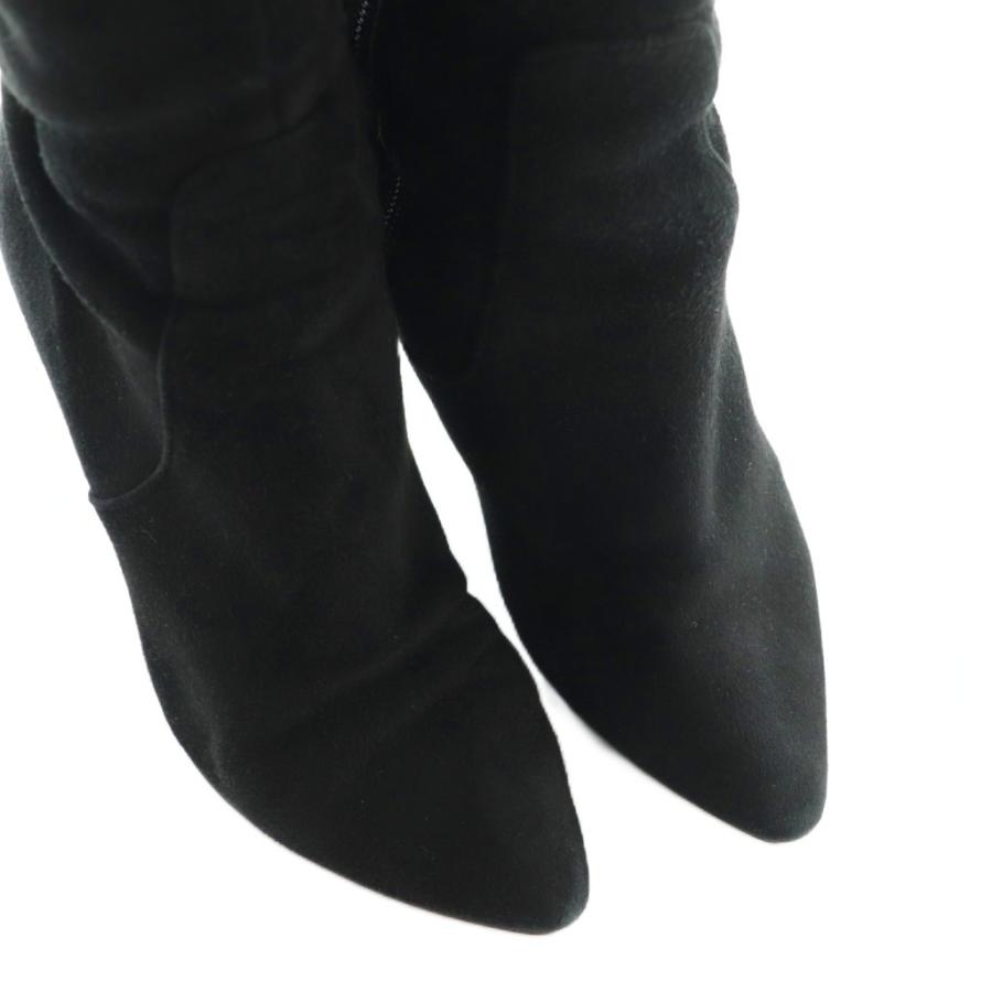 DIANA（ダイアナ） ロングブーツ スエード 23.5cm 黒 ブラック /SS