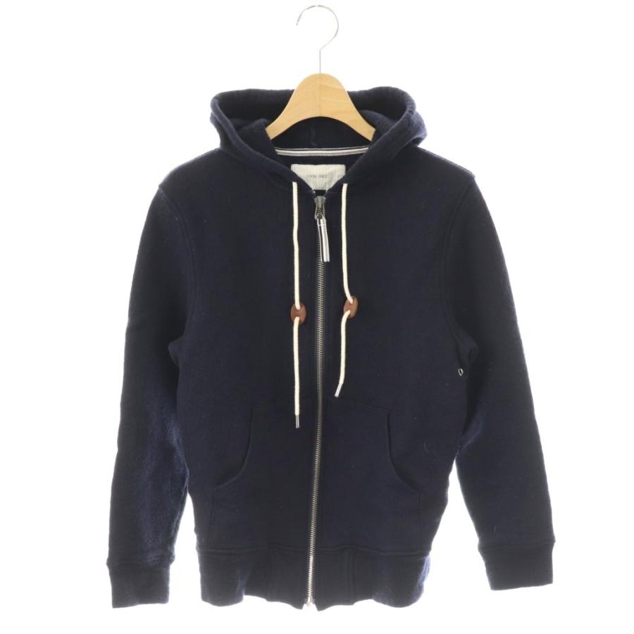 トムグレイ THOM GREY ウール ジップアップパーカー 長袖 M ネイビー トムグレイ THOM GREY ウール ジップアップパーカー 長袖 M ネイビー