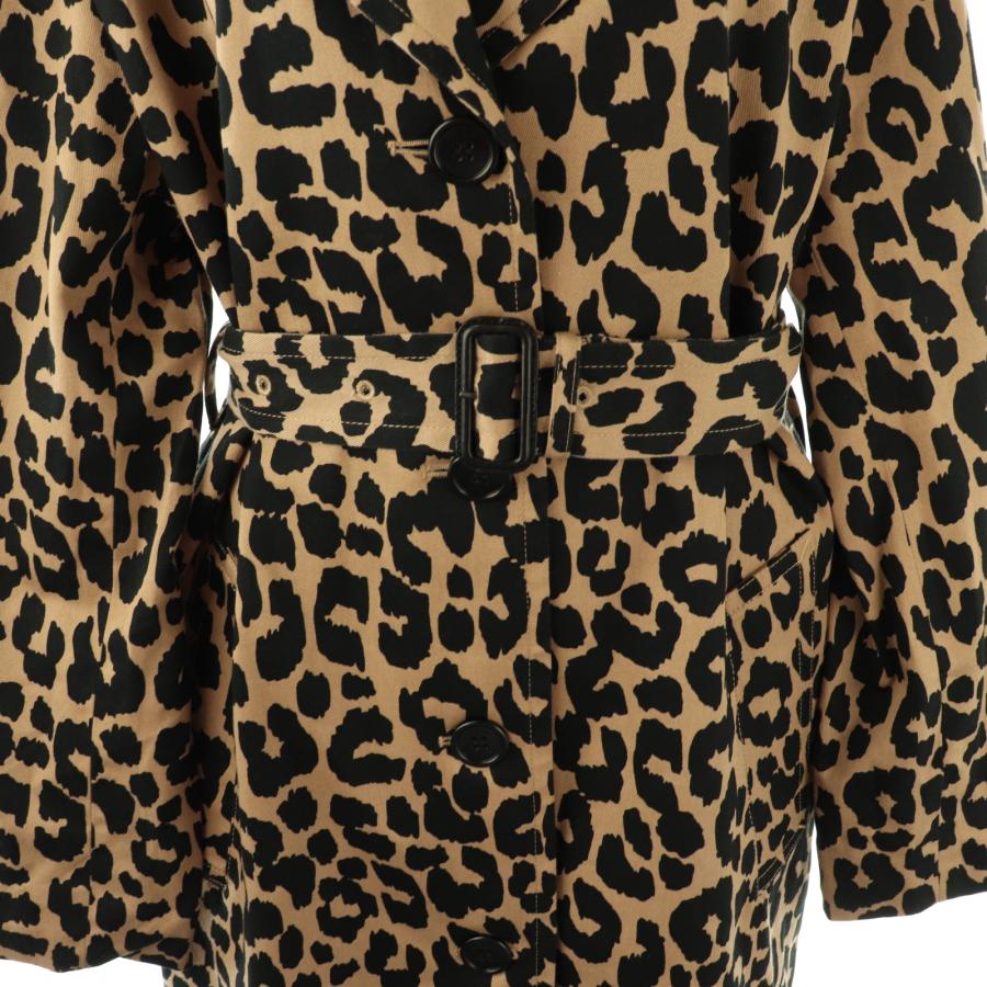 COACH（コーチ） レオパード オーバーサイズド トレンチ コート ロング