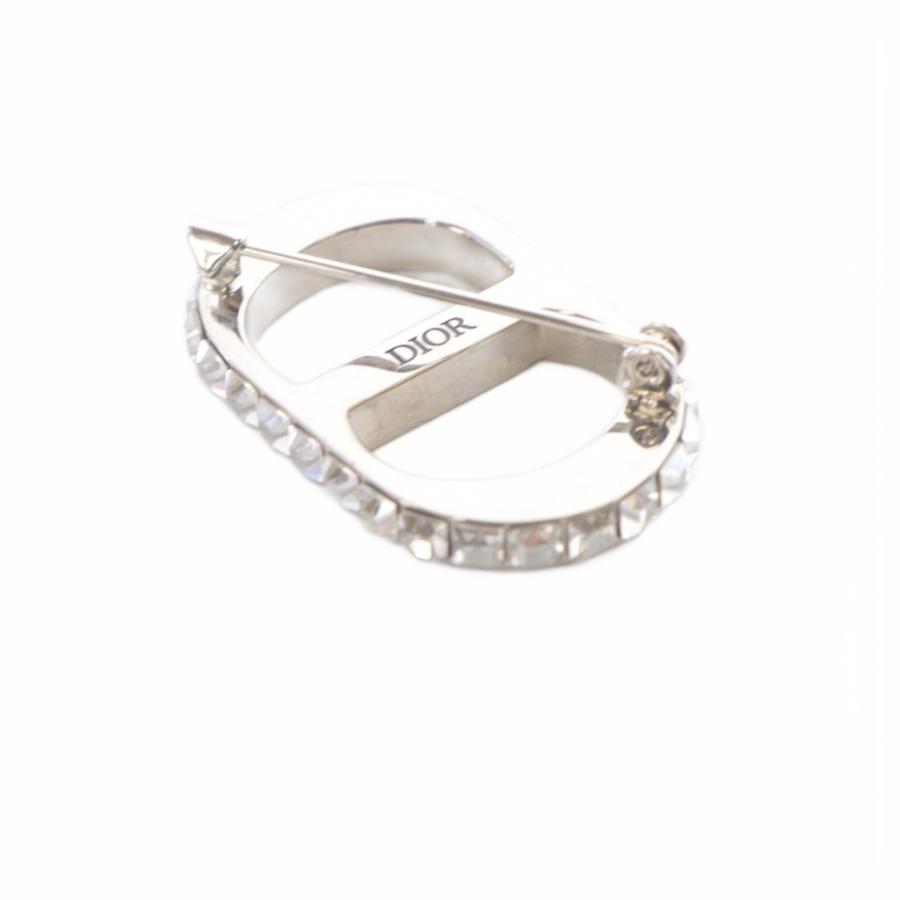 さ*し様 ⭐︎Dior ⭐︎シルバークリスタルロゴブローチ Christian Dior