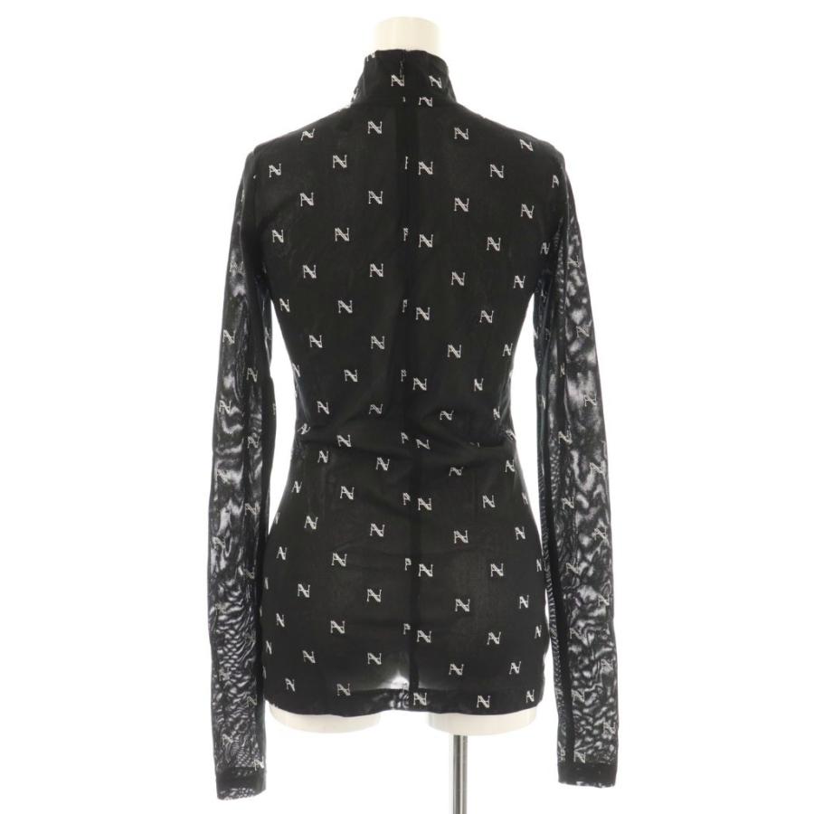 ヘンネ HAENGNAE KISHIMEN TOPS ハイネックトップス F 黒 ブラック 白