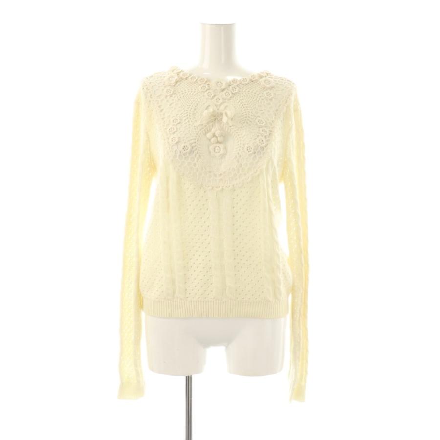 レッド ヴァレンティノ RED VALENTINO フロントリボンレースニット