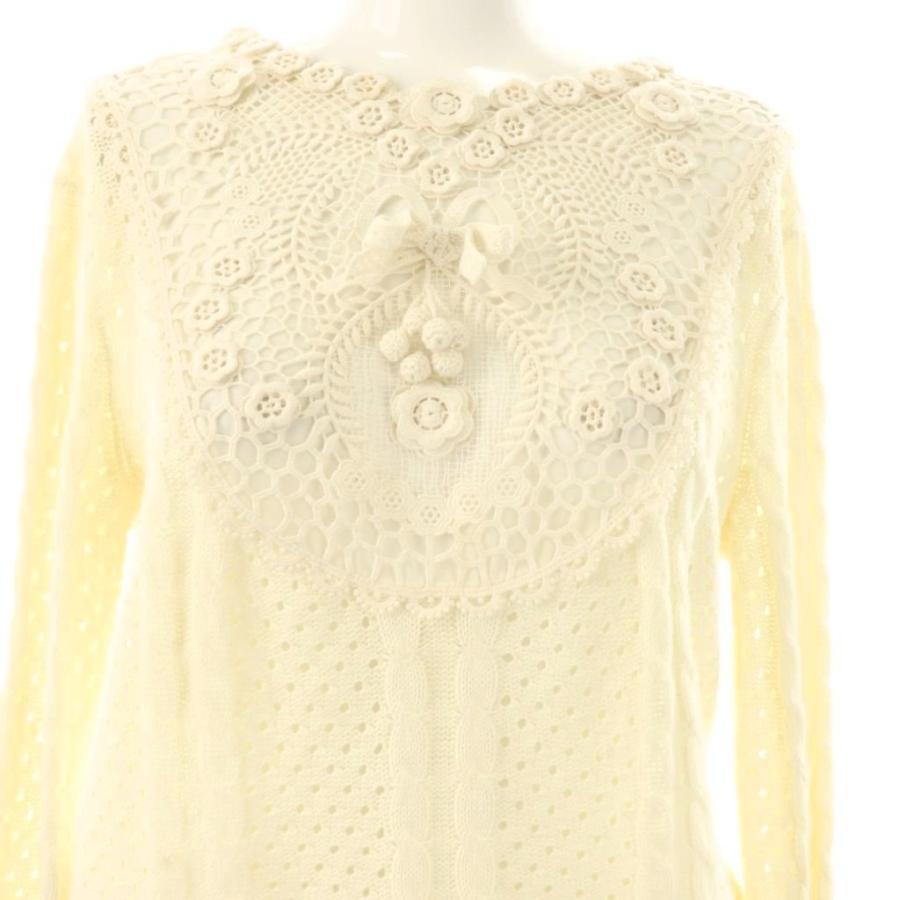 LA8259レッドヴァレンティノ ニットワンピース オフホワイト コットン XS LA8259レッドヴァレンティノ ニットワンピース オフホワイト コットン XS