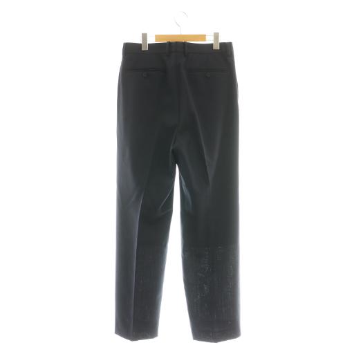 オーラリー AURALEE WOOL KID MOHAIR HOP SACK TWOーTUCK SLACKS