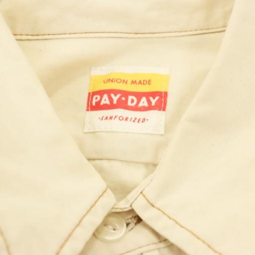 ペイデイ PAYDAY 刺繍シャツ ロゴ 長袖 F アイボリー /DF □OS □SH 