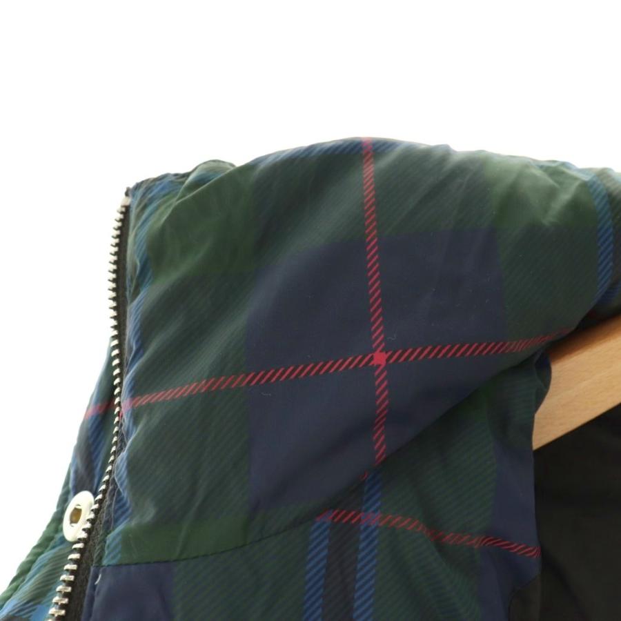 ローレンラルフローレン チェックビーデッドクレストダウンジャケット