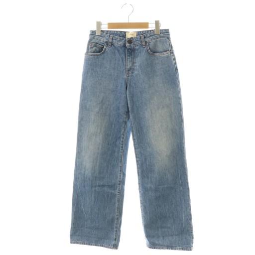 ザロウ THE ROW EGLITTA JEAN デニム パンツ ワイド 0 ライトブルー  