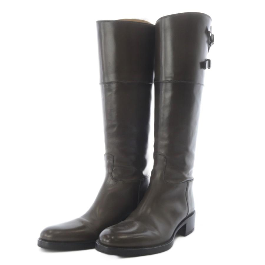 サルトル SARTORE ジョッキーブーツ ロング ハイヒール レザー 35