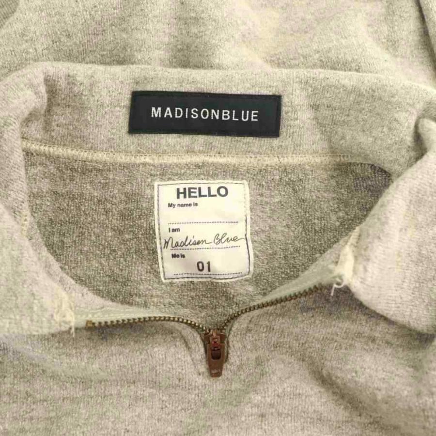 マディソンブルー MADISONBLUE 25AW HALF ZIPUP SWEAT スウェット 