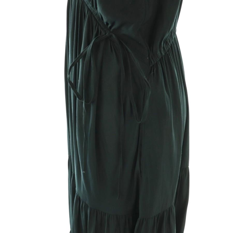 ハーリップトゥ Herlipto Side Bow Satin Long Dressワンピース 長袖
