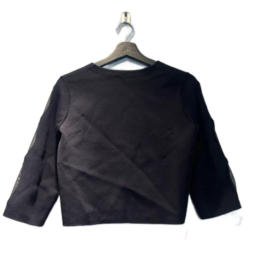 ランバンコレクション LANVIN COLLECTION ノーカラージャケット 38 紺