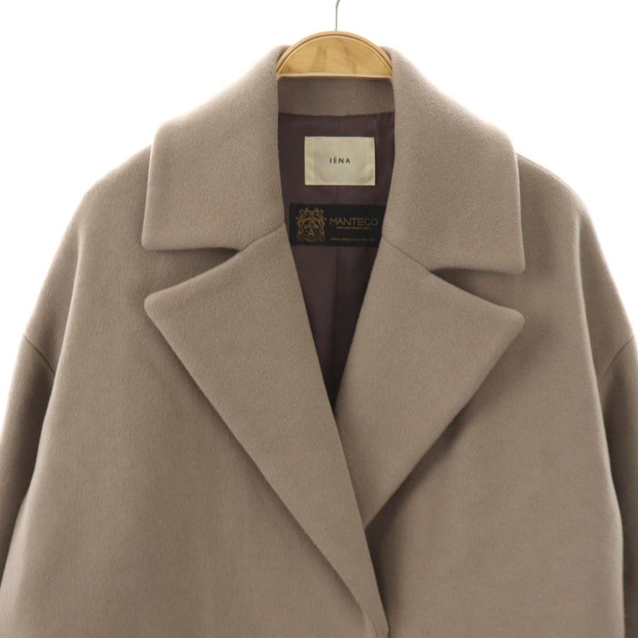 美品　IENA　MANTECO　ロングコート　ブラウン　36 IENA（イエナ） チェスターコート「mantecoコラボ」 36 ブラウン