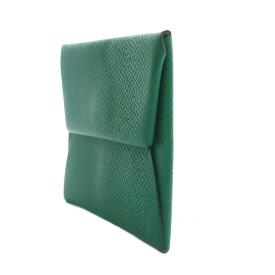 エメラルドHERMÈS エルメス バスティア ケース小銭入れ HERMES（エルメス） バスティア ヴェルソ Bastia Verso 24年