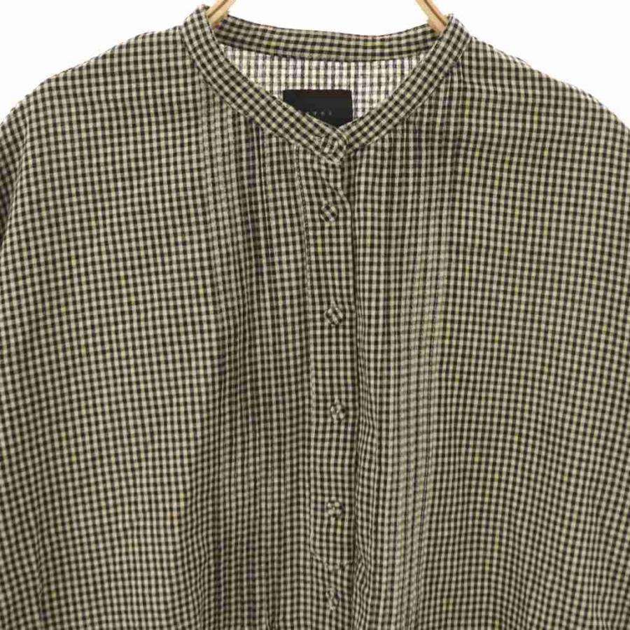 オオカミとフクロウ オオカミと月に透かした記憶ブラウス チェック