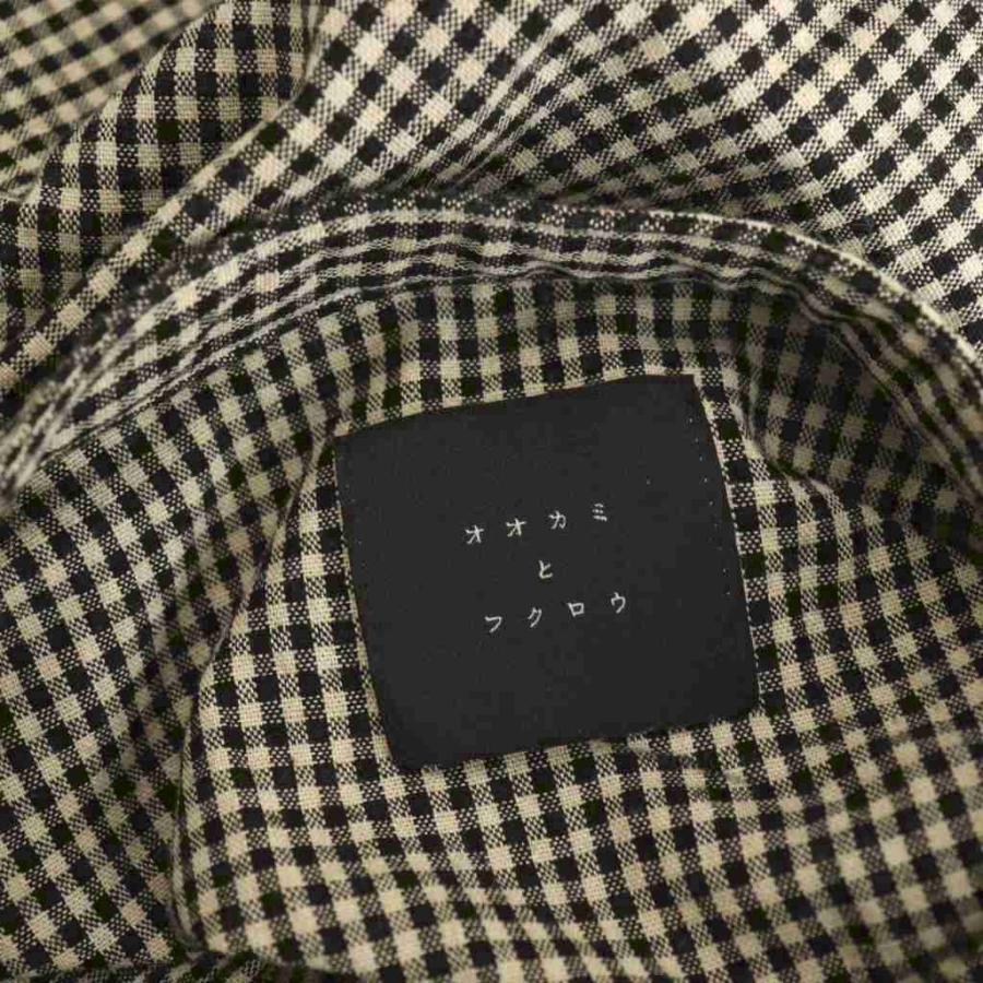 オオカミとフクロウ オオカミと月に透かした記憶ブラウス チェック