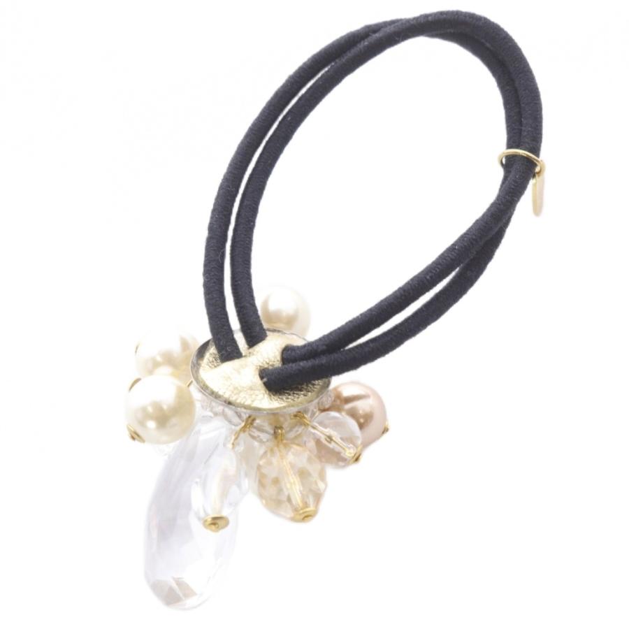 Complex Biz ヘアゴム コンプレックスビズ Complex BIZ ビジュー ヘアゴム 黒 ブラック 白