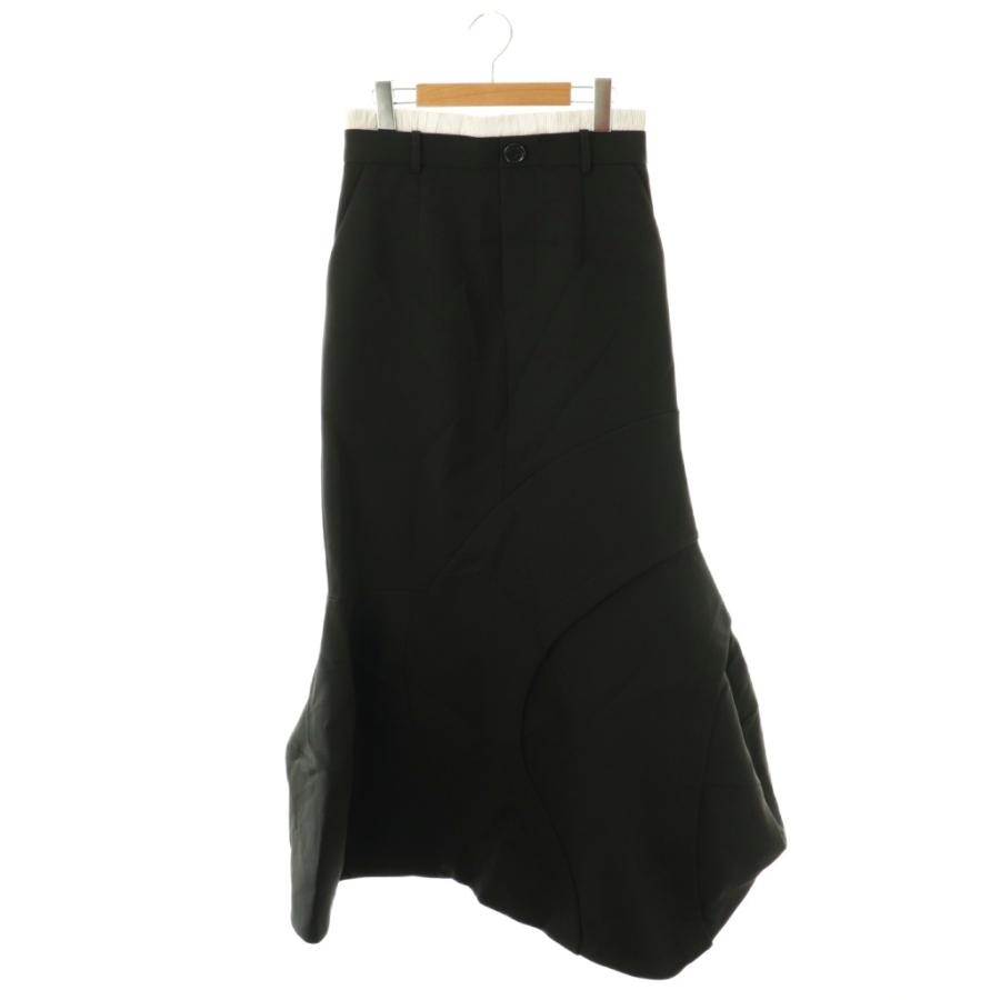 エンフォルド ENFOLD 25SS 3D Mermaid Skirt スカート 38 ブラック