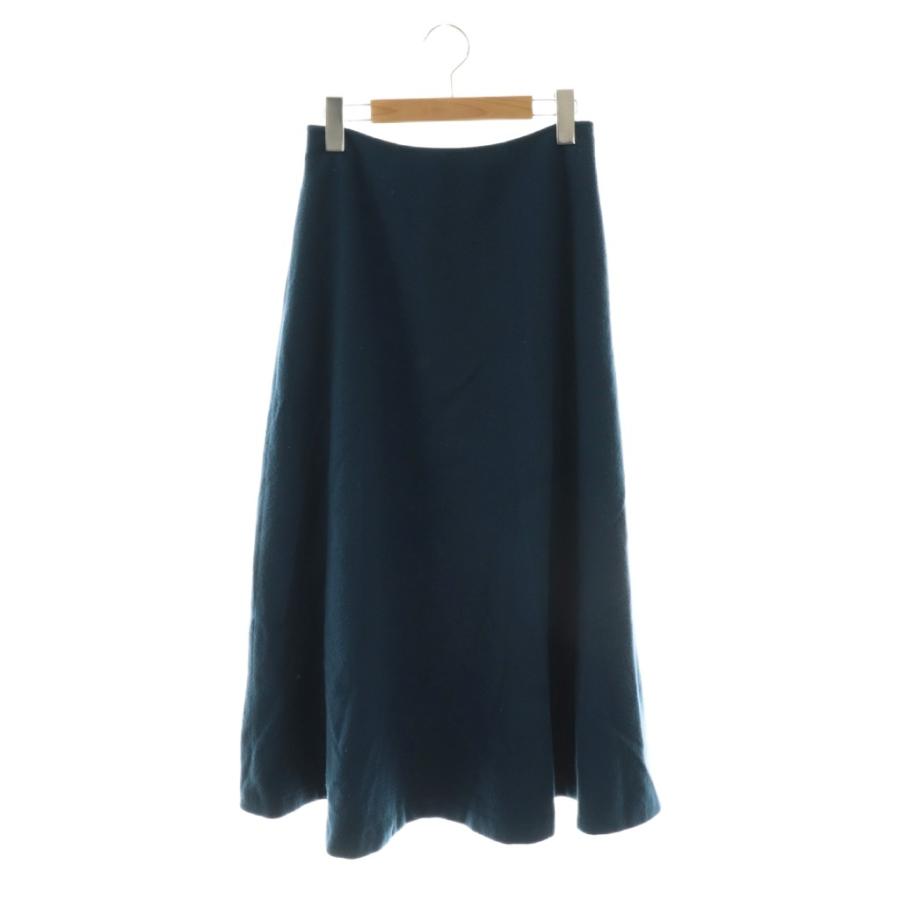 リゼッタ Lisette ウールロングスカート フレア ブルーグリーン /DO